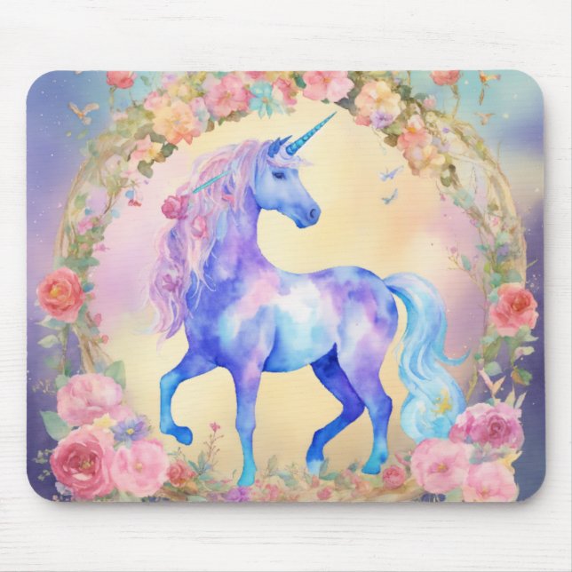 Pastel Unicorn Mystique Mousepad (Vorne)