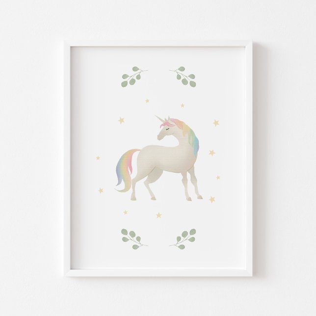 Pastel Unicorn-Plakat Poster (Von Creator hochgeladen)