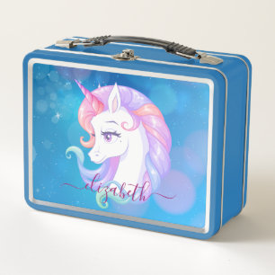 Pastel Unicorn Pony Metall Brotdose