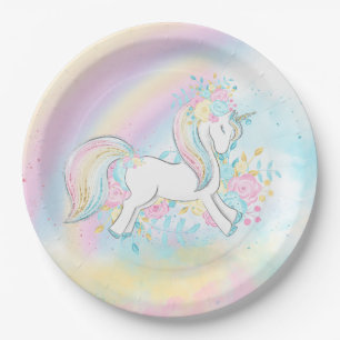 Pastel Unicorn Rainbow Baby Shooting Paper Teller