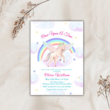 Pastel Unicorn Rainbow Fairytale Baby Shower
