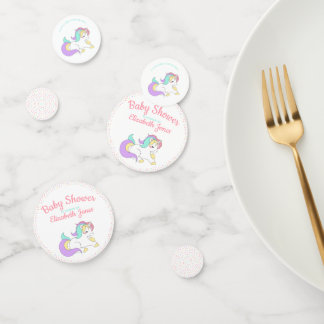 Pastel Unicorn Sprinkle Babydusche Confetti Konfetti