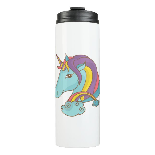 Pastel Unicorn Thermosbecher (Vorderseite)