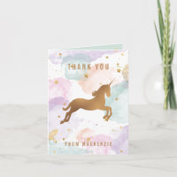 Pastel Unicorn Vielen Dank