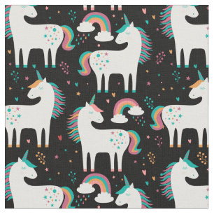 Pastel Unicorns & Rainbows Stoff