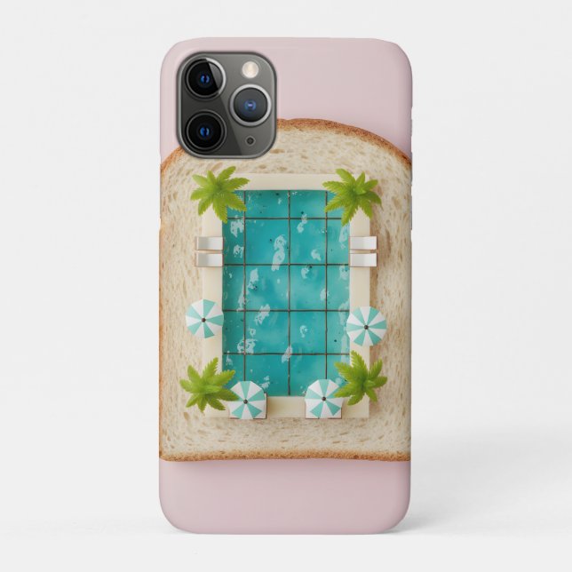 Pastel Vaporwave Pool Toast Case-Mate iPhone Hülle (Rückseite)