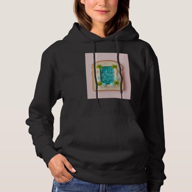 Pastel Vaporwave Pool Toast Hoodie (Vorderseite)
