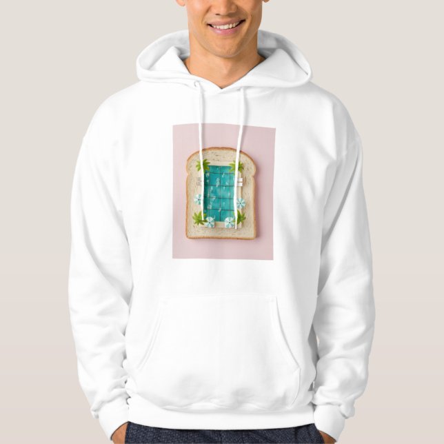 Pastel Vaporwave Pool Toast Hoodie (Vorderseite)