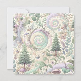 Pastel verzauberter Wald: Eine Cottailcore-Fantasi Einladung