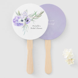 Pastel Violet Floral Fächer