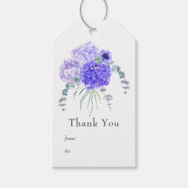 Pastel Violet Floral Geschenkanhänger