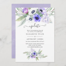 Pastel Violet Floral Wedding Update