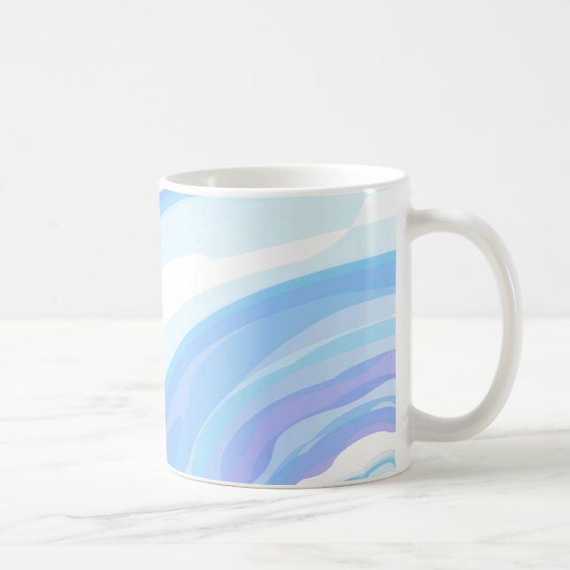 Pastel Wash of Waves Kaffeetasse (Rechts)