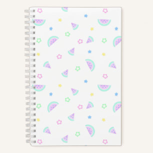 Pastel-Wassermelone Notizbuch