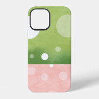 Pastel-Wassermelone-Wasserfarbe mit weißen Punkten