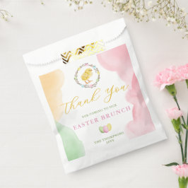 Pastel Watercolor Chick Easter Brunch Thank You Geschenktütchen