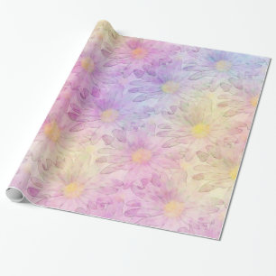 Pastel Watercolor Daisies Geschenkpapier