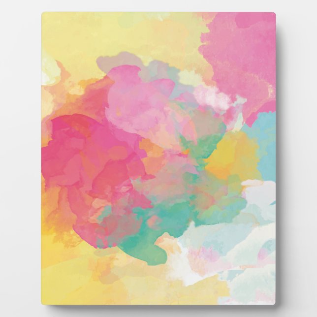 Pastel Watercolor Fotoplatte (Vorderseite)