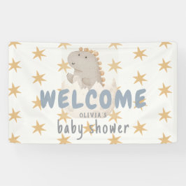 Pastel Watercolor Illustrative Babydusche Banner