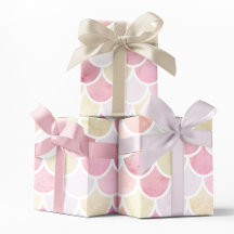 Pastel Watercolor Mermaid-Skalenmuster mit Namen