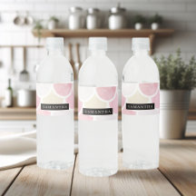 Pastel Watercolor Mermaid-Skalenmuster mit Namen