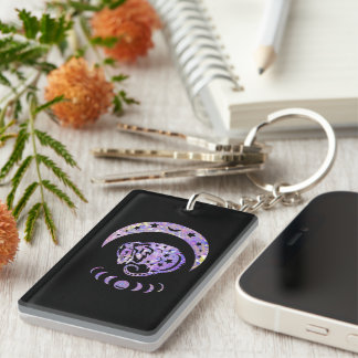 Pastel Watercolor Moon Possum Schlüsselanhänger