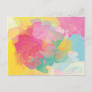 Pastel Watercolor Postkarte
