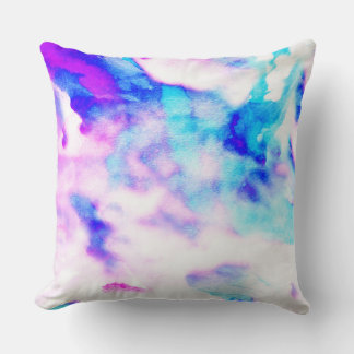 PASTEL WATERCOLOR Retro DESIGN Throw Kissen