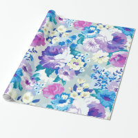 Pastel Watercolor Sommerfarben Blume Muster