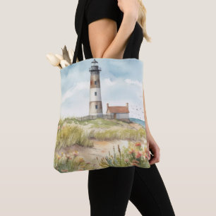 PASTEL WATERCOLOR SOMMERLIGHTHOTEL AM STRAND
