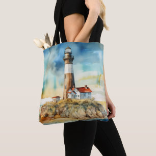 PASTEL WATERCOLOR SOMMERLIGHTHOTEL AM STRAND