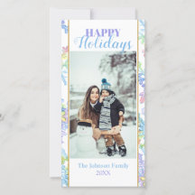 Pastel Watercolor Winter Snowflake Foto Weihnachte