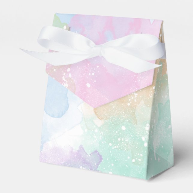Pastel Watercolor Zent-Geschenkboxen Geschenkschachtel (Vorderseite)