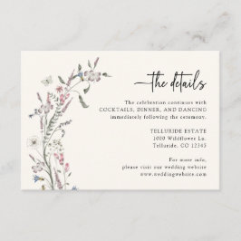 Pastel Wedding Details Enclosure Card Begleitkarte