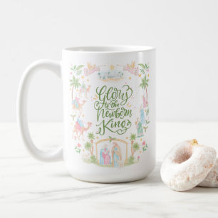 Pastel-Weihnachtsgeschichte   Ehre dem neugeborene Kaffeetasse