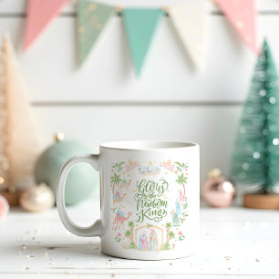 Pastel-Weihnachtsgeschichte   Ehre dem neugeborene Kaffeetasse