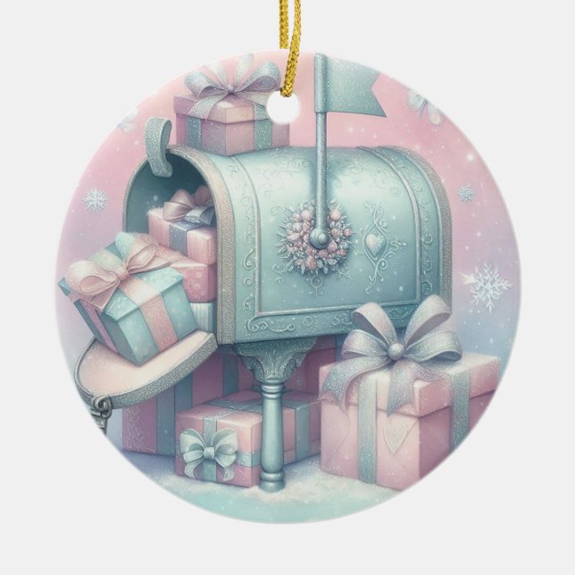 Pastel Weihnachtsschmuck Mailbox und Geschenke 7 (Vorne)