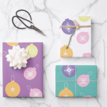 Pastel Weihnachtsschmuck Snowflakes Muster