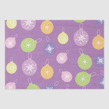 Pastel Weihnachtsschmuck Snowflakes Violett