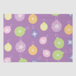 Pastel Weihnachtsschmuck Snowflakes Violett Seidenpapier