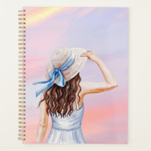 Pastel Whimsical Woman Digital Art Planer
