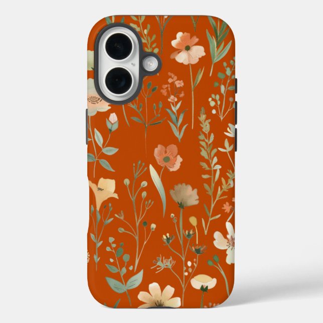 Pastel Wilblumen Case-Mate iPhone Hülle (Rückseite)