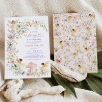 Pastel Wildblume Fairy Garden Girl Babydusche