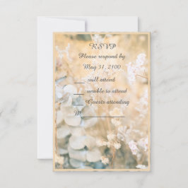 Pastel Wildblume Meadow Wedding rsvp Karte