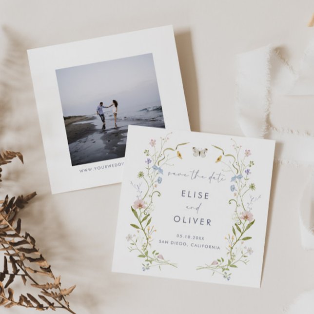 Pastel-Wildblume Save The Date (Von Creator hochgeladen)