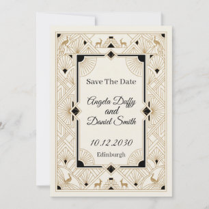 Pastel-Wildblumen-Karte zur Speicherung des Hochze Save The Date