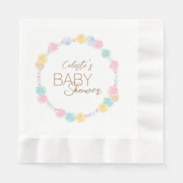 Pastel Winter Wonderland Babydusche Serviette