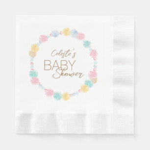 Pastel Winter Wonderland Babydusche Serviette