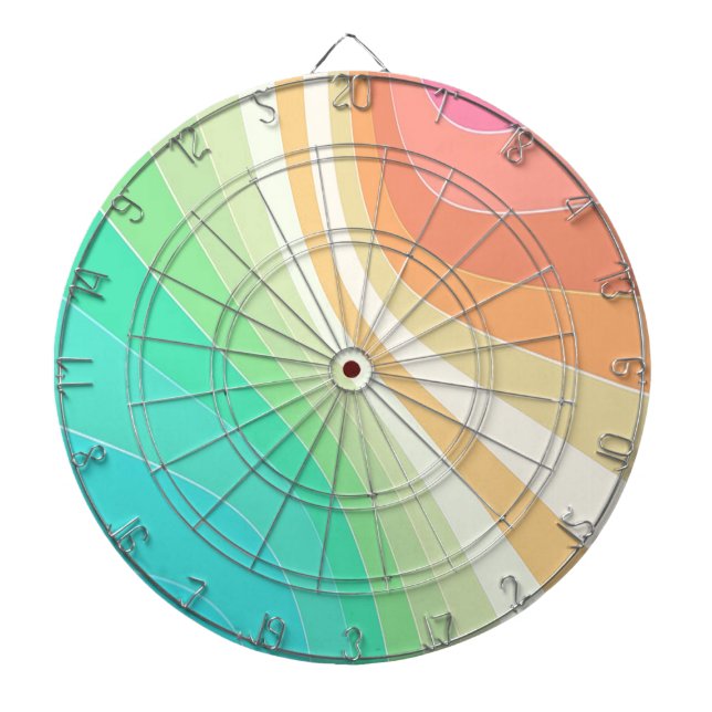 Pastel Wirbel Dartscheibe (vorne)