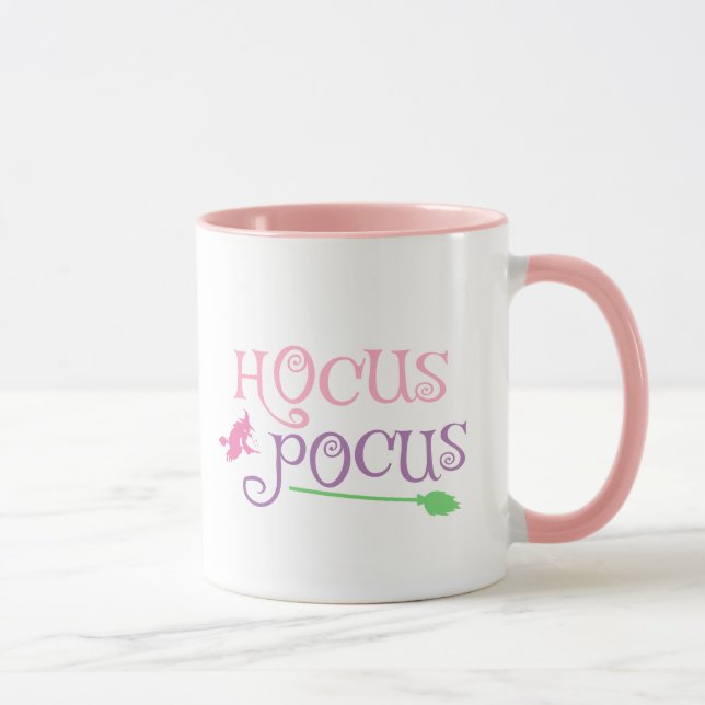 Pastel Witch Hocus Pocus Halloween Broomstick Tasse (Rechts)